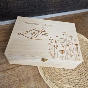 Knutsel box groot Bloemen